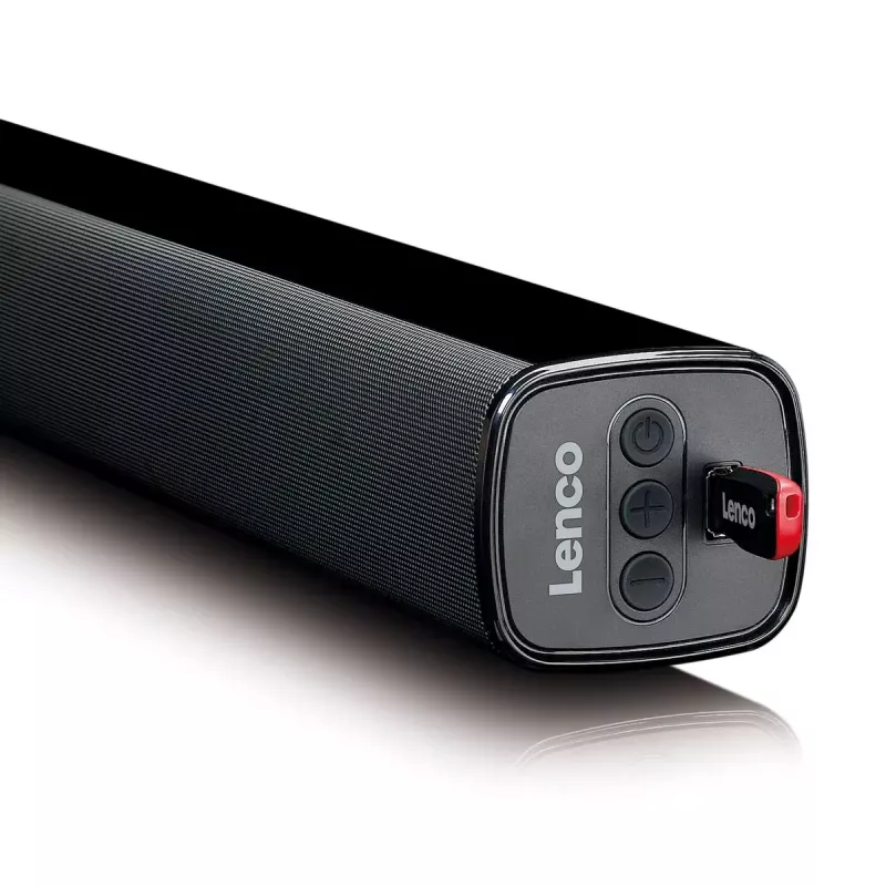 Soundbar-luidspreker Lenco SB-080BK zwart 2.1 kanalen 80 W