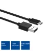 ACT USB 3.2 Gen1 laad-/datakabel A-stekker - C-stekker 1 meter, nylon
