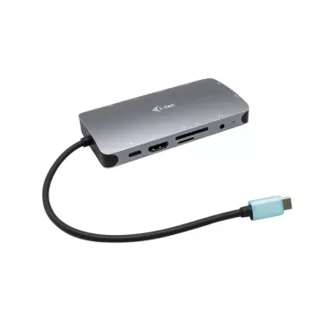 i-tec Metal USB-C Nano Dock HDMI/VGA met LAN + universele oplader 77 W