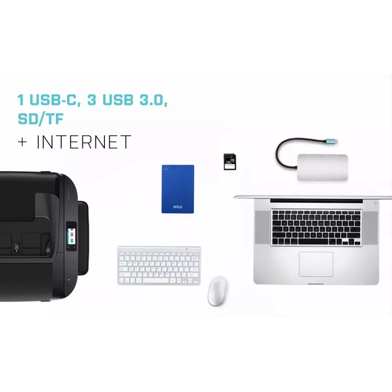 i-tec Metal USB-C Nano Dock HDMI/VGA met LAN + universele oplader 77 W