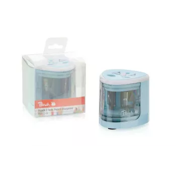 Peach PO102 elektrische potloodslijper blauw, wit
