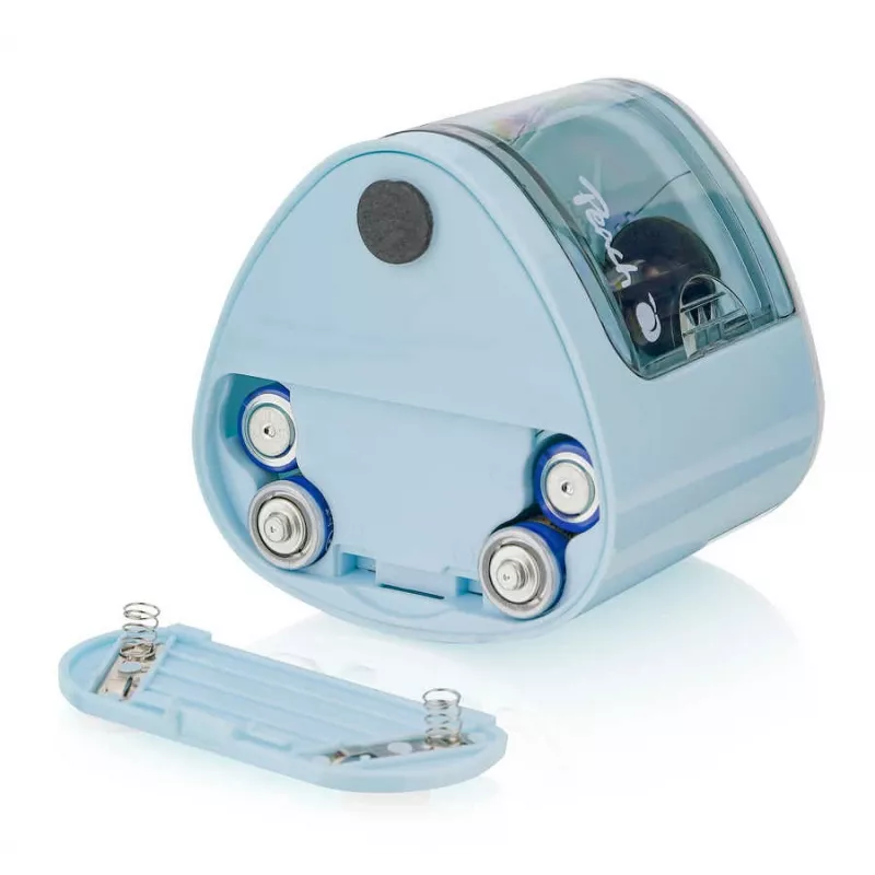 Peach PO102 elektrische potloodslijper blauw, wit