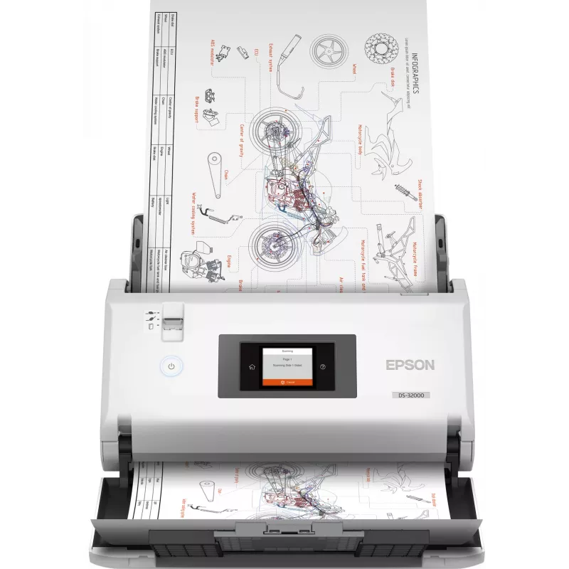 Epson WorkForce DS-32000 documentinvoerscanner 600 x 600 DPI A3 wit