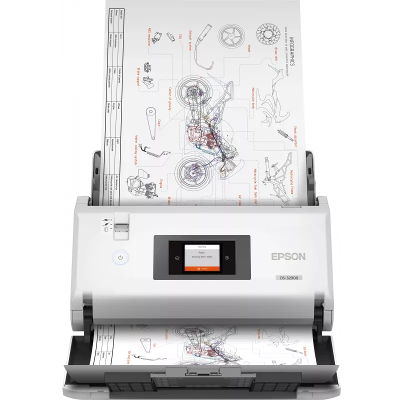Epson WorkForce DS-32000 documentinvoerscanner 600 x 600 DPI A3 wit