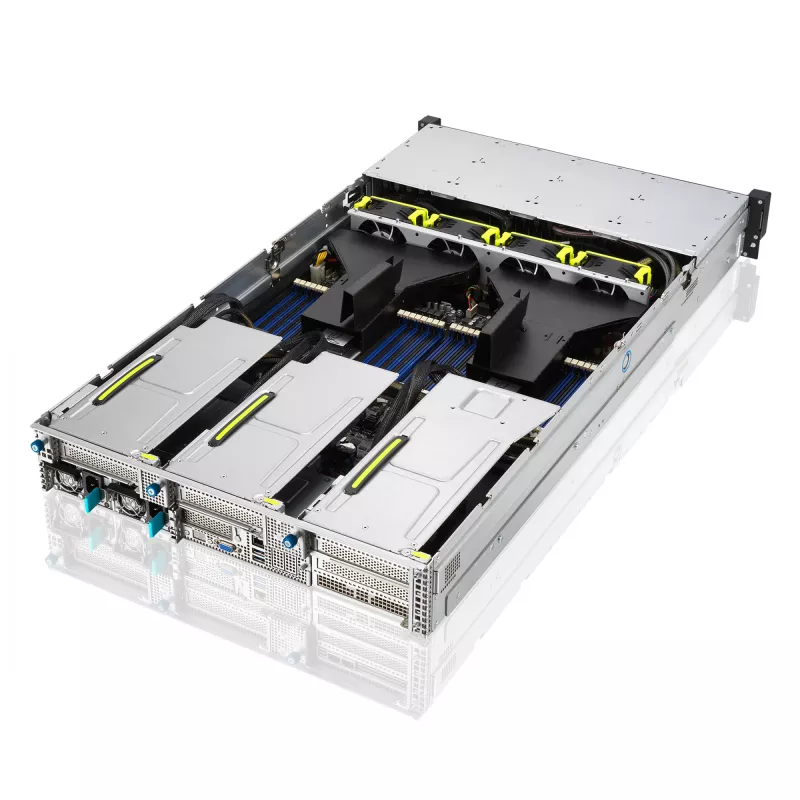 ASUS RS720-E11-RS24U Intel C741 rack (2U) zwart, zilver