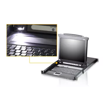 ATEN CL5708M KVM-switch rackmontage zwart