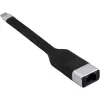 Techly ICOC USBC-RJ45 netwerkkabel zwart 0,144 m