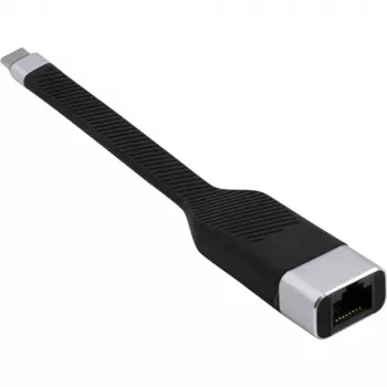 Techly ICOC USBC-RJ45 netwerkkabel zwart 0,144 m