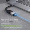 Techly ICOC USBC-RJ45 netwerkkabel zwart 0,144 m