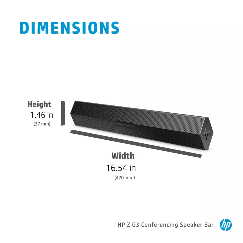 Z G3 soundbar-conferentiesysteem, zwart