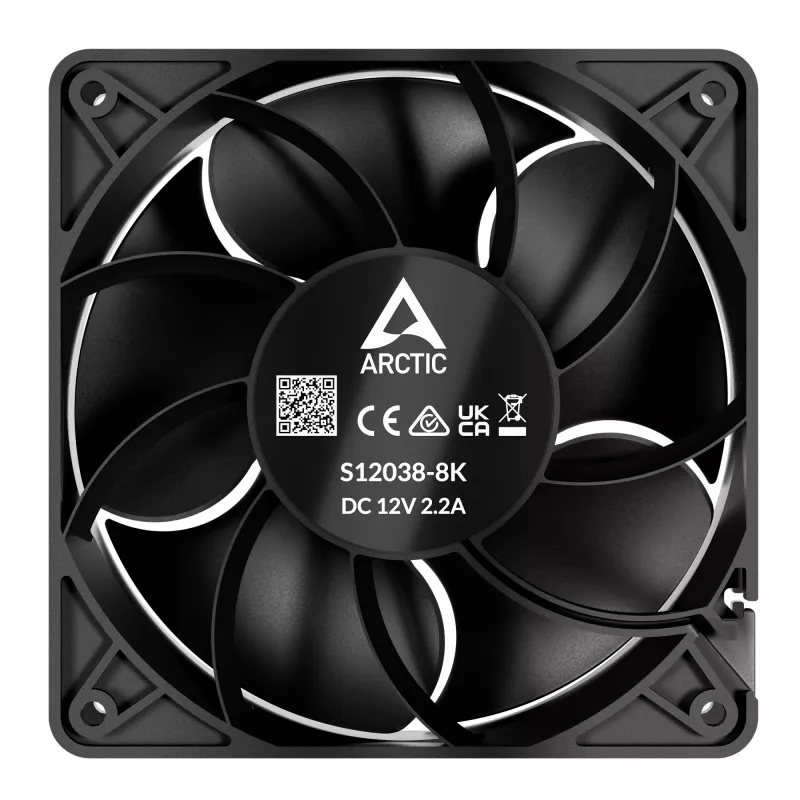 Ventilator ARCTIC S12038-8K 120 mm 8000 RPM serverventilator 3-pack
