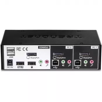 KVM-switch Trendnet TK-241DP zwart