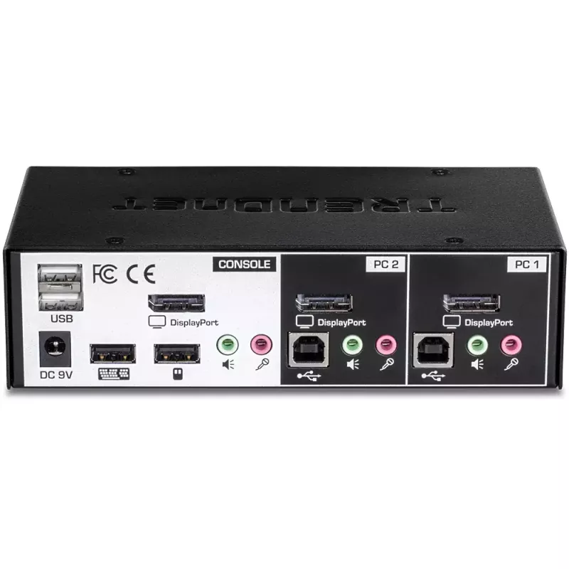 KVM-switch Trendnet TK-241DP zwart