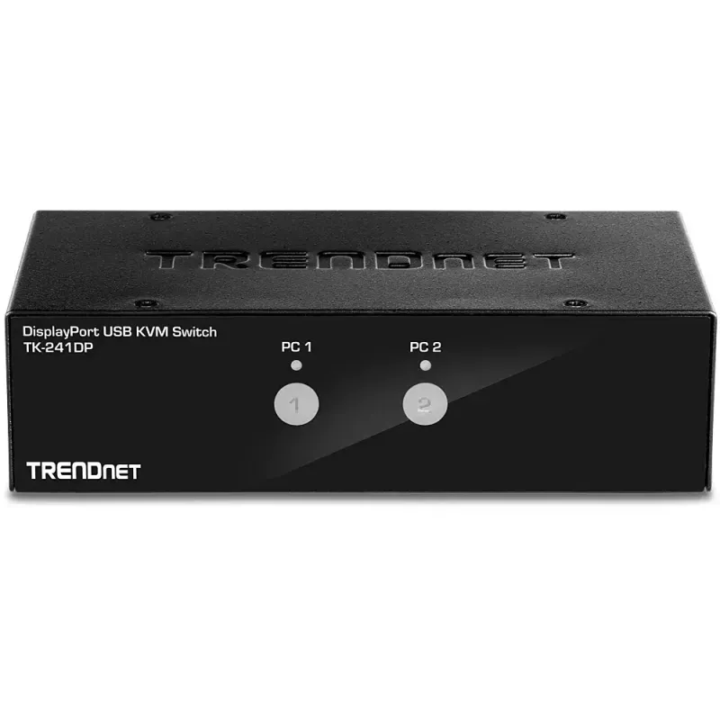 KVM-switch Trendnet TK-241DP zwart