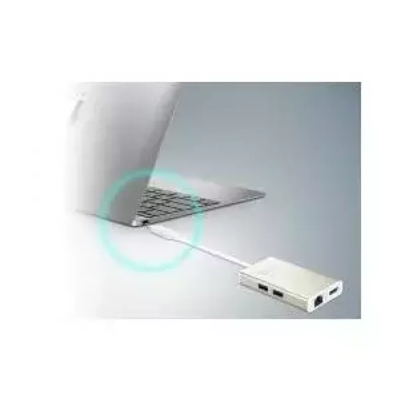 USB Type-C multi-adapter j5create JCA374-N bedraad 60W 4K
