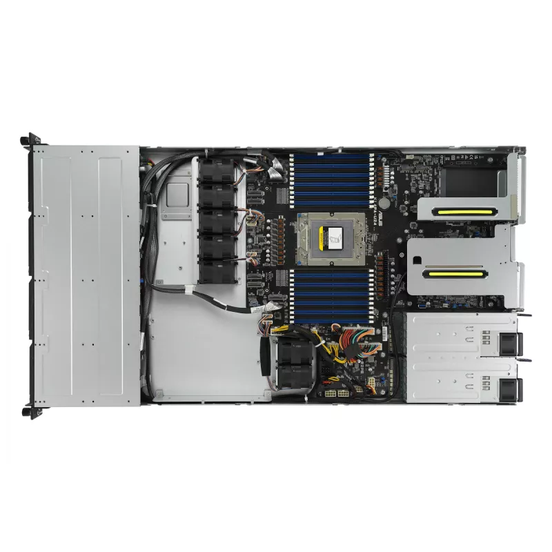 ASUS RS500A-E12-RS4U Socket SP5 rack (1U) zwart, zilver