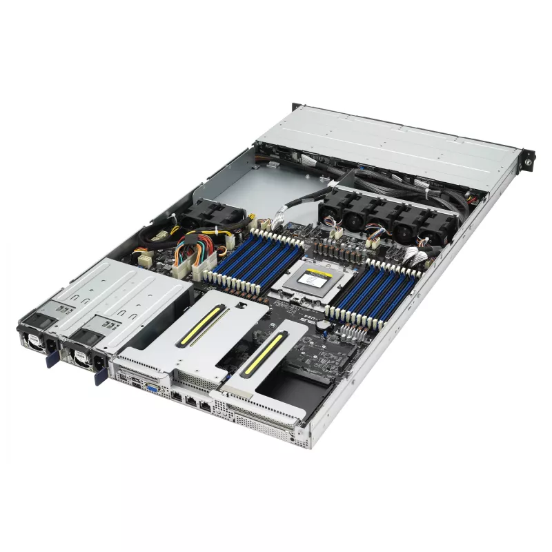 ASUS RS500A-E12-RS4U Socket SP5 rack (1U) zwart, zilver