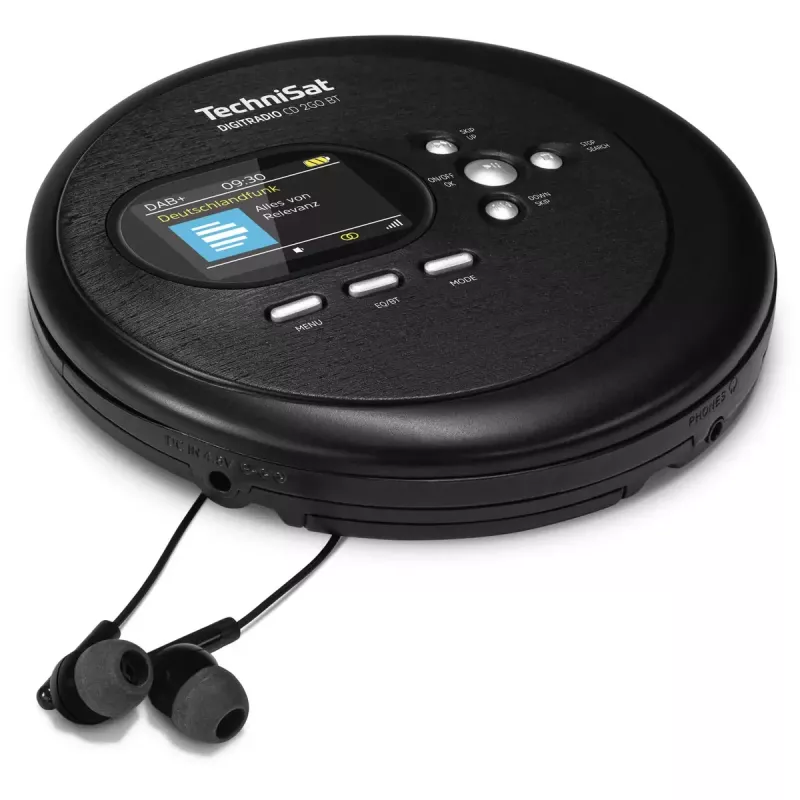 Draagbare CD-speler TechniSat DIGITRADIO CD 2GO BT Zwart MP3 DAB+ FM