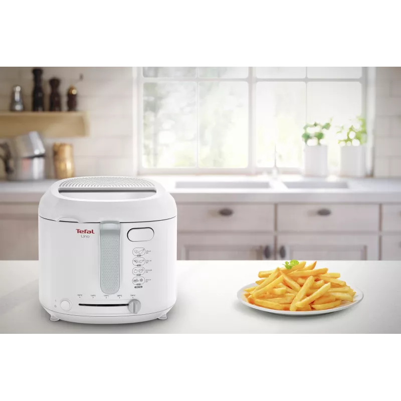 Tefal Uno FF203130 friteuse enkel 1,8 l tafelmodel 1600 W friteuse Wit