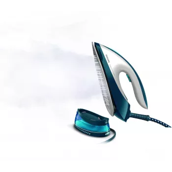 Philips GC7840/20 stoomstrijkijzer met stoomgenerator 2400 W 1,5 L SteamGlide-strijkzool Blauw, Wit