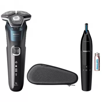 Elektrisch scheerapparaat Philips SHAVER Series 5000 S5889/11 nat en droog scheerapparaat roterend scheerapparaat SteelPrecision-mesjes