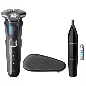 Elektrisch scheerapparaat Philips SHAVER Series 5000 S5889/11 nat en droog scheerapparaat roterend scheerapparaat SteelPrecision-mesjes