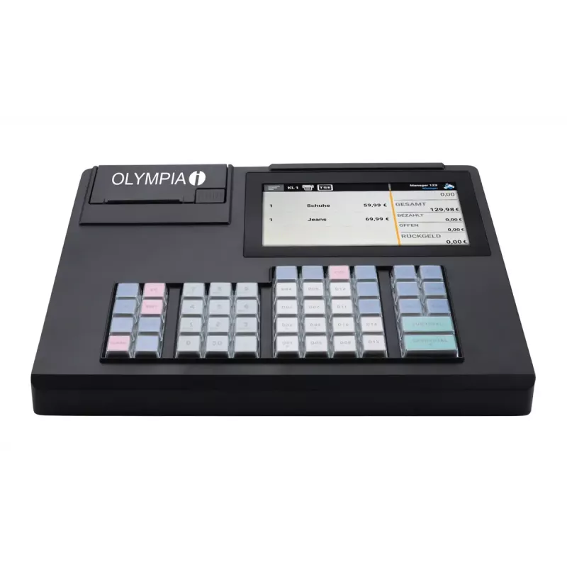 Kassa Olympia K200 – thermische directe printer, 10.000 PLU's, 7-inch LED-display