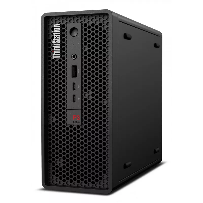 Lenovo ThinkStation P3 Ultra SFF Intel® Core™ i7 i7-14700 32 GB DDR5-SDRAM 512 GB SSD NVIDIA RTX A1000 Windows 11 Pro Mini Tower workstation zwart