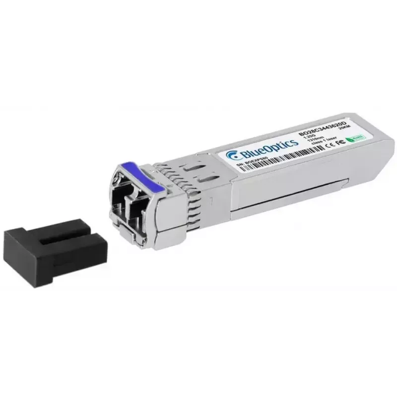 Netwerk-transceivermodule BlueOptics AT-SPBD20DUAL-14-BO — glasvezel-SFP, cSFP-interface, LC-stekker, aluminium