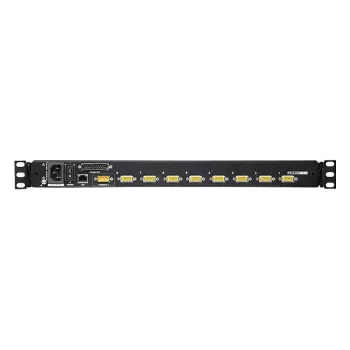 ATEN 8-poorts 43,2 cm (17 inch) LCD KVM-switch over IP (USB - PS/2 VGA) met USB-periferiaansluiting