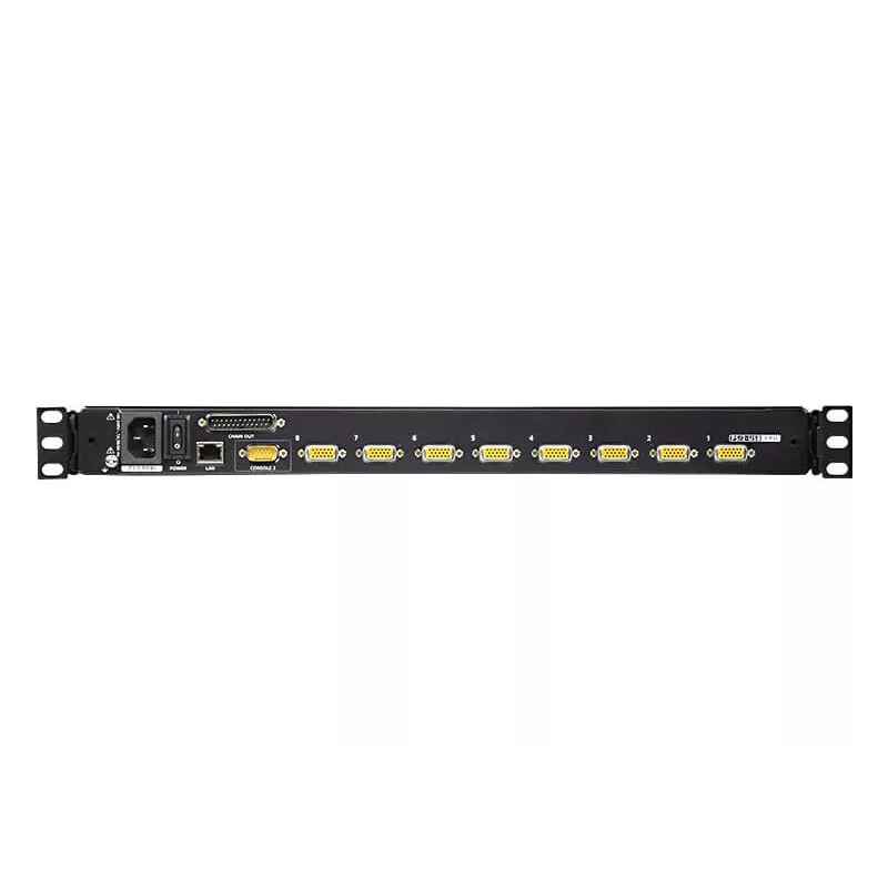 ATEN 8-poorts 43,2 cm (17 inch) LCD KVM-switch over IP (USB - PS/2 VGA) met USB-periferiaansluiting