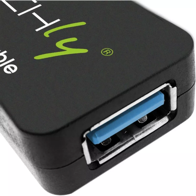 Techly ICUR30200G USB-kabel USB 3.2 Gen 1 (3.1 Gen 1) 20 m USB A zwart