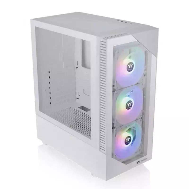 PC-behuizing Thermaltake View 200 TG Snow ARGB Midi Tower wit