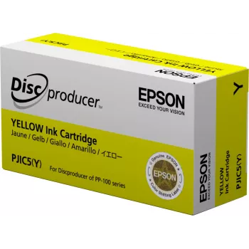 Epson Discproducer inktpatroon, geel (MOQ=10), geel, pigmentinkt, 1 stk.