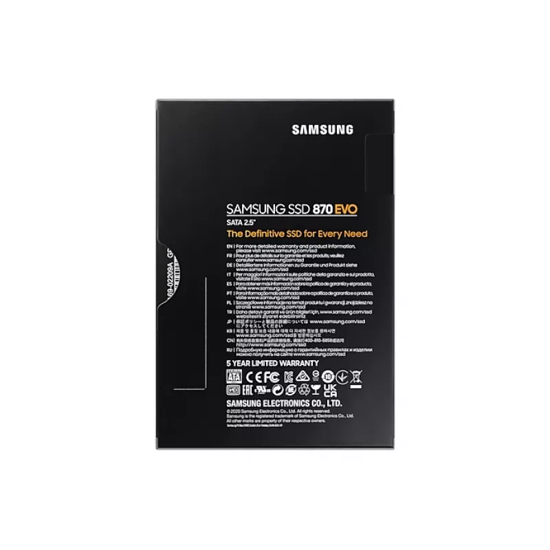 Samsung 870 EVO 1 TB 2,5 inch Serial ATA III V-NAND MLC