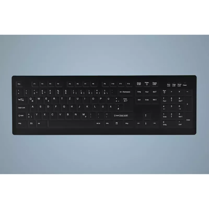 Active Key AK-C8100 toetsenbord medisch USB QWERTZ Duits zwart full-size 105 toetsen