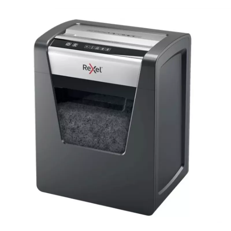 Rexel Momentum M510 microcut-papiervernietiger P5, microcut-versnippering, 2 x 15 mm, 23 L, 250 vellen, 58 dB, knoppen