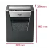 Rexel Momentum M510 microcut-papiervernietiger P5, microcut-versnippering, 2 x 15 mm, 23 L, 250 vellen, 58 dB, knoppen