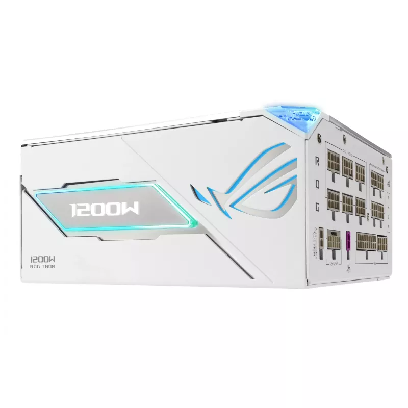Voeding ASUS ROG THOR-1200P3-WHITE-GAMING 1200 W ATX 20+4-pin, 80 PLUS Platinum, wit