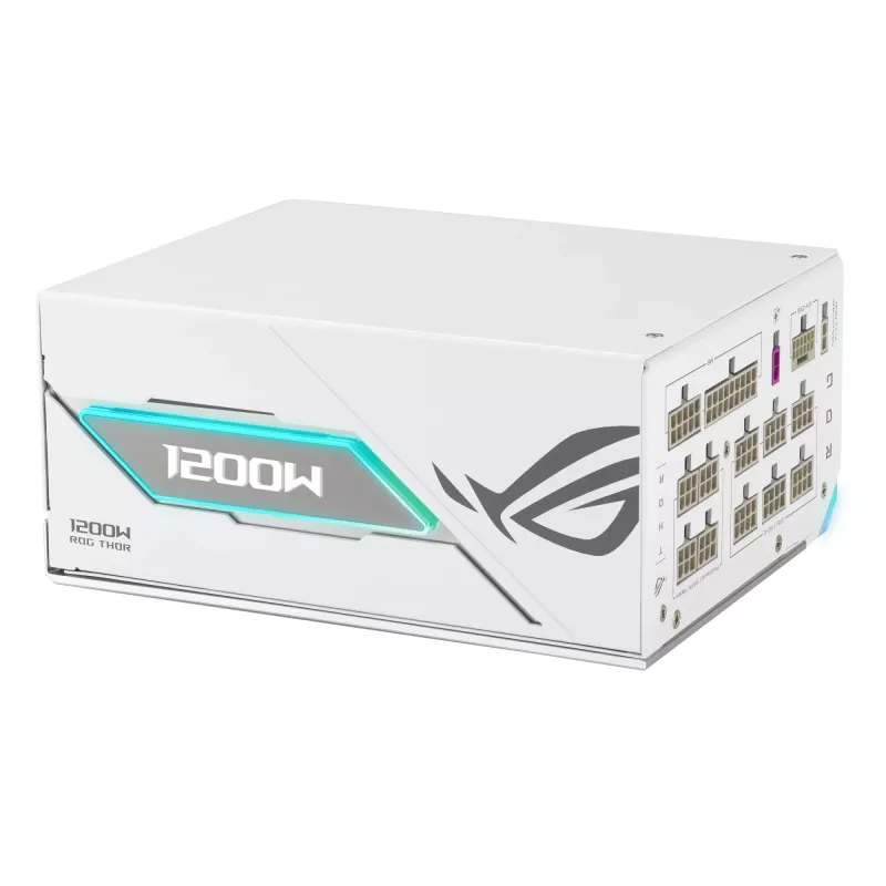 Voeding ASUS ROG THOR-1200P3-WHITE-GAMING 1200 W ATX 20+4-pin, 80 PLUS Platinum, wit
