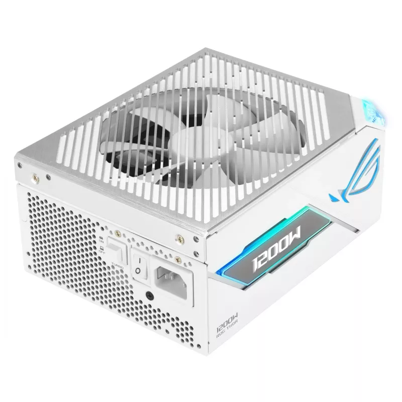 Voeding ASUS ROG THOR-1200P3-WHITE-GAMING 1200 W ATX 20+4-pin, 80 PLUS Platinum, wit