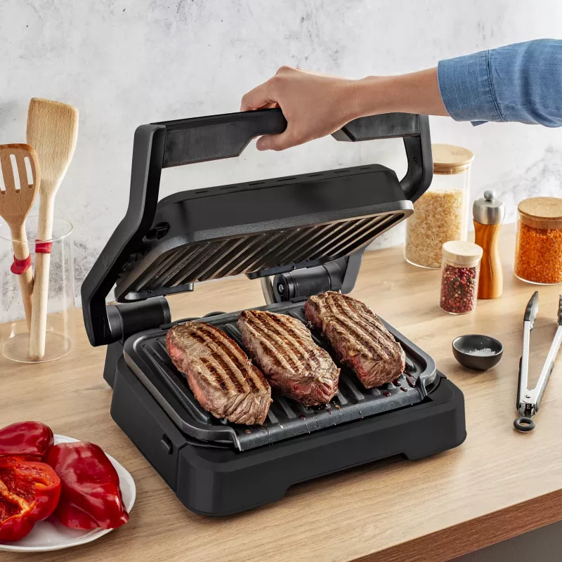 Contactgrill Tefal OptiGrill 2in1 GC7728 2100W zwart