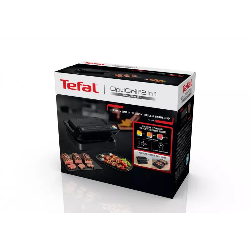 Contactgrill Tefal OptiGrill 2in1 GC7728 2100W zwart