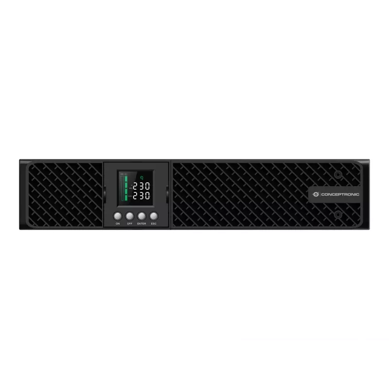 Conceptronic ZEUS51E2K 2000VA 2000W Online-UPS, IEC, Dubbelconversie (Online), 2 kVA, 2000 W, Sinus, 220 V, 240 V