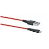 Mobiele telefoon USB-A-naar-Lightning-kabel SCHWAIGER LPRO410 501, USB 2.0, 1,2 m, rood
