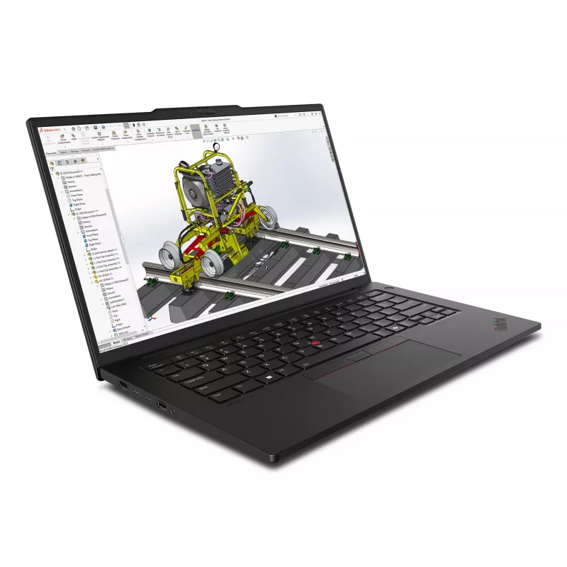 Lenovo ThinkPad P14s Gen 6 (Intel) Intel Core Ultra 7 265H Mobile Workstation 36,8 cm (14,5 inch) WQXGA 32 GB DDR5-SDRAM 1 TB SSD NVIDIA RTX PRO 1000 zwart Wi-Fi 7 (802.11be) Windows 11 Pro Duits zwart