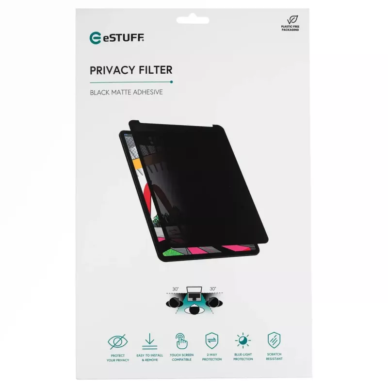 Kijkbeschermingsfilter eSTUFF GLBW11244175 16:9 ontspiegeld