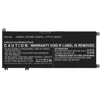 Batterij RAYOVAC CoreParts MBXDE-BA0274 voor Dell Inspiron 13 (56,00 Wh, 15,2 V, 3685 mAh)
