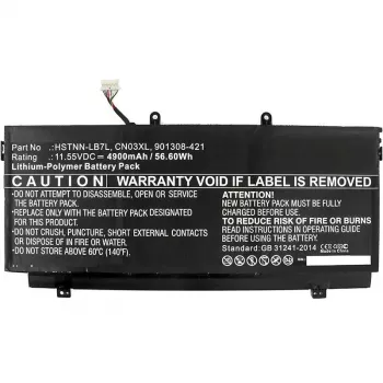 CoreParts laptop-accu voor HP, accu, HP, Spectre X360 13-AB001, Spectre X360 13-AB099, Spectre X360 13-AC033DX