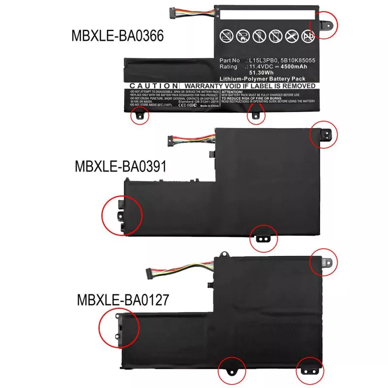 CoreParts MBXLE-BA0127 Laptop-vervangingsaccu